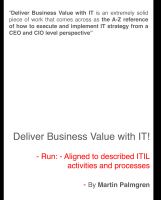 Cover for 'Deliver Business Value with IT! - Run - Aligned to described ITIL activities and processes with a Service Strategy'