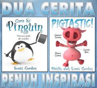 Cover for 'Dua Cerita Penuh Inpirasi: Pigtastic dan Cara Si Pinguin! (Bilingual English and Indonesian)'