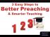 3 Easy Steps to Better Preaching and Smarter Teaching by Kevin M Thomas