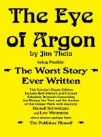 Cover for 'The Eye of Argon: Scholar's Ebook Edition'
