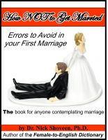 Cover for 'How NOT to Get Married: Errors to Avoid in your First Marriage'