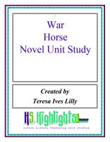 Cover for 'War Horse Novel Unit Study'