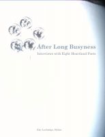 Cover for 'After Long Busyness: Interviews with Eight Heartland Poets'