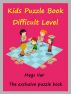 Kids Exclusive Puzzle Book : Kids Puzzle Book Difficult Level by Megs 