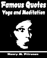 Cover for 'Famous Quotes on Yoga and Meditation'