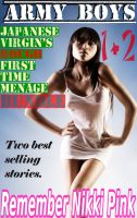 Cover for 'Army Boys Japanese Virgin's Rough First Time 1 and 2 Bundle (M/f/M / interracial / menage)'