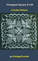Cover for 'Pineapple Square S-745 Vintage Crochet Pattern'