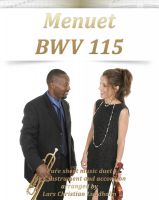 Cover for 'Menuet BWV 115 Pure sheet music duet for C instrument and accordion arranged by Lars Christian Lundholm'