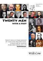 Cover for 'Twenty men with a past'