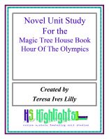 Cover for 'Novel Unit Study for the Magic Tree House Book  Hour of the Olympics'