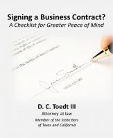 Cover for 'Signing a Business Contract? A Quick Checklist for Greater Peace of Mind'