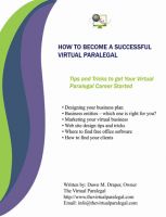 Cover for 'How to Become a Successful Virtual Paralegal Ebook'
