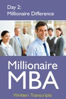 Cover for 'Millionaire MBA Day 2: Millionaire Difference'