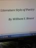Literature Style Of Poetry by william house