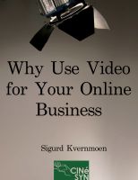 Cover for 'Why Use Video for Your Online Business'