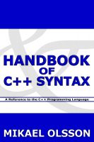 Cover for 'Handbook of C++ Syntax: A Reference to the C++ Programming Language'