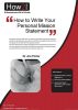 How to Write Your Personal Mission Statement by Dr Jim Porter