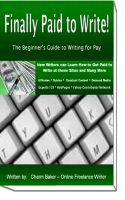 Cover for 'Finally Paid to Write - The Beginner's Guide to Writing for Pay'