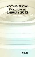Cover for 'Next Generation Philosopher - January 2012'