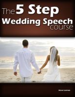 Cover for 'The 5 Step Wedding Speech Course'