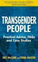 Cover for 'Transgender People - Practical Advice, FAQs and Case Studies'