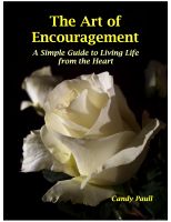 Cover for 'The Art of Encouragement: A Simple Guide to Living Life from the Heart'