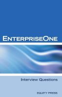Cover for 'EnterpriseOne Interview Questions'