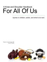 Cover for 'A Knee and Shoulder Handbook For All of Us'