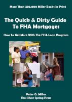 Cover for 'The Quick & Dirty Guide To FHA Mortgages'