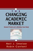 Cover for 'The Changing Academic Market: General Trends and a Berkeley Case Study'