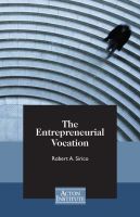 Cover for 'The Entrepreneurial Vocation'