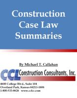 Cover for 'Construction Case Law - Construction Liens, July 2011'