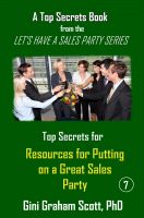 Cover for 'Top Secrets and Resources for Putting on a Great Sales Party'