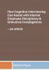 How Cognitive Interviewing Can Assist with Disciplinary & Grievance Investigations - an article by Richard Payne