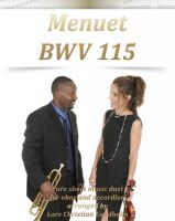 Cover for 'Menuet BWV 115 Pure sheet music duet for oboe and accordion arranged by Lars Christian Lundholm'