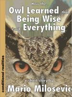 Cover for 'How the Owl Learned that  Being Wise isn&rsquo;t Everything'