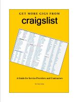 Cover for 'Get More Gigs From Craigslist'