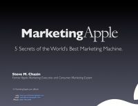 Cover for 'Marketing Apple: Secrets of the World's Best Marketing Machine'
