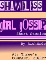 Cover for 'Shameless Girl Gossip Short Stories #3: Three's Company, Right?'