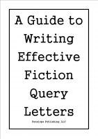 Cover for 'A Guide to Writing Effective Fiction Query Letters'