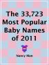 The 33,723 Most Popular Baby Names of 2011 by Nancy Man