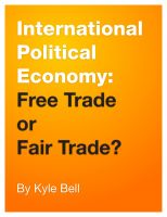 Cover for 'International Political Economy: Free Trade or Fair Trade?'