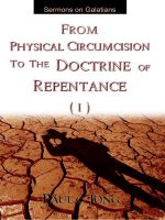 Cover for 'Sermons on Galatians - From Physical Circumcision To the Doctrine of Repentance(I)'