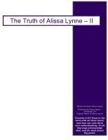 Cover for 'The Truth of Alissa Lynne II'
