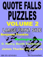Cover for 'Quote Falls Puzzles. Volume 2.'