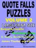 Quote Falls Puzzles. Volume 2. by Ted Summerfield