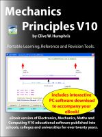 Cover for 'Mechanics Principles V10'