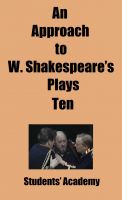 Cover for 'An Approach to W. Shakespeare&rsquo;s Plays-Ten- Henry VI Part I'