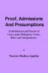 Proof, Admissions and Presumptions by Narciso Madera Aguilar