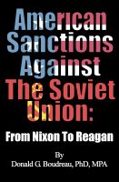 Cover for 'American Sanctions Against The Soviet Union From Nixon To Reagan'
